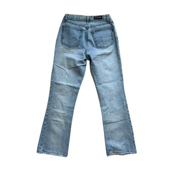 XOXO Y2K Custom Hand-Painted Floral Bootcut Jeans Size 7/8 Vintage Grunge Fairy - Picture 4 of 8